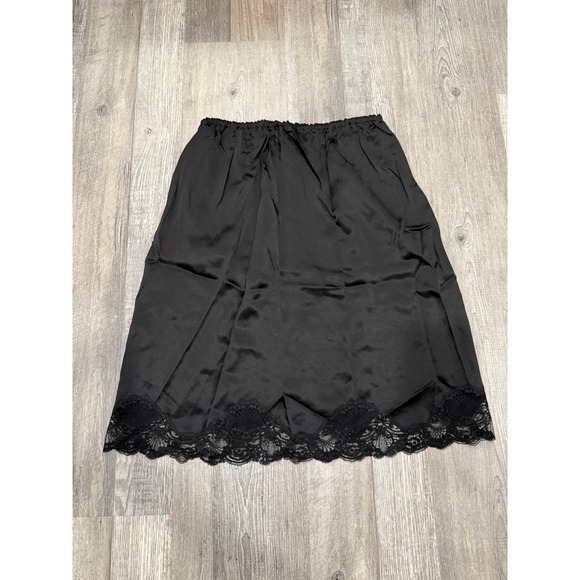Patricia Fieldwalker Other - Patricia Fieldwalker Adagio Collection Vintage Silk Lace Slip Black Skirt Medium